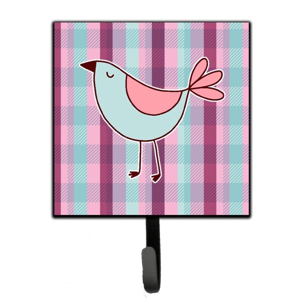 Carolines Treasures Bird on Purple Plaid Leash or Key Holder BB6833SH4 - main